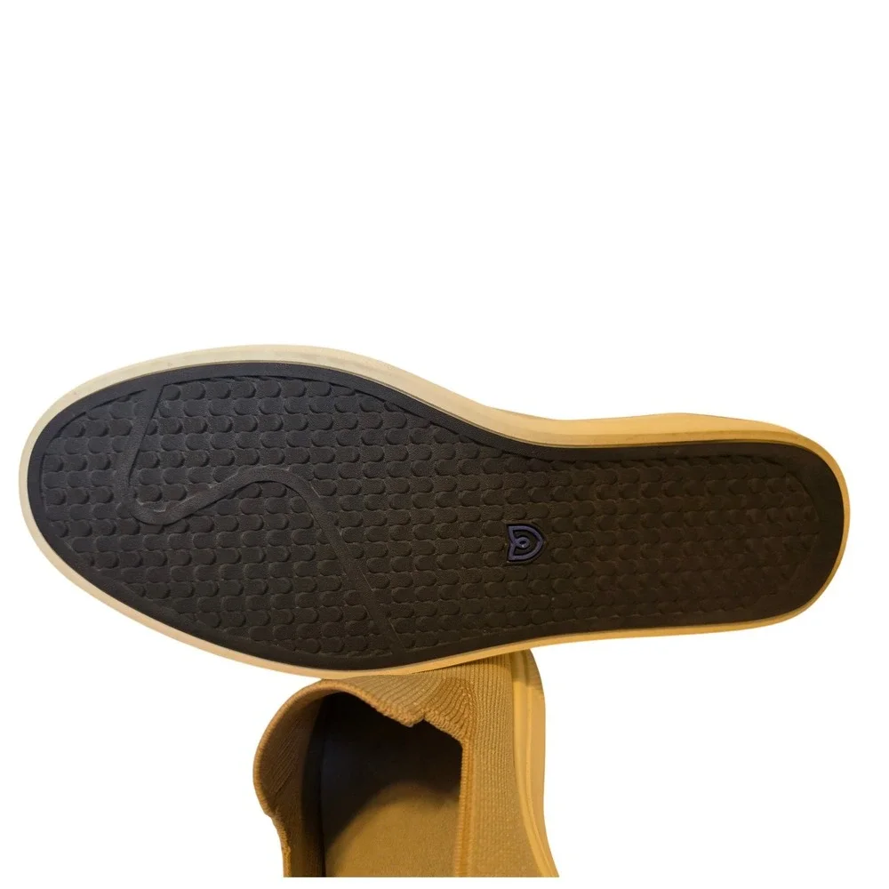 Rothys The Sneaker Sand Tan Slip On Knit Shoes Womens 10.5 Mens 9